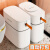 垃圾桶厕所卫生间2023厨房夹缝自动打包大容量纸桶 【非自动打包宽口桶】*1+平口垃