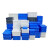 欧杜 零件盒周转箱收纳盒物料盒五金工具盒配件箱塑料盒长方形带盖胶框 1号蓝(710*455*180)MM (加厚加粗款