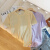 恒源祥（HYX）2024夏季新款条纹提花T恤女短袖设计感休闲圆领上衣洋气小衫 紫色 S 80-95斤