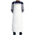 易美丽诺 DA6077 防水防油围裙加厚餐厅厨师酒店洗车皮革围裙 咖啡色常规1.0m 2件装