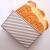 学厨健康低糖吐司盒 450克带盖土司盒面包模具香槟金色波纹滑盖吐司盒烤箱家用烘焙模具WK9054C
