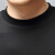 奥德里奇（Aodeliqi）短袖T恤男士夏季丝光棉凉感透气纯色打底衫半袖小高领修身t恤上衣 黑色 4XL