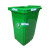 垃圾桶无盖塑料工业用公园物业小区分类桶学校幼儿园餐厨果皮箱 100升绿色无盖无轮K
