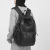 袋鼠书包女高中初中大学生潮牌运动背包电脑旅行包休闲大容量双肩包男 棕色
