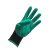 稳斯坦 乳胶发泡手套 WST528 黑绿色 12双/包