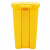 兰诗（LAUTEE）LJT-1290 医疗脚踏垃圾桶 医院诊所用废弃物收集桶 黄色-50L
