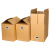 京京 搬家箱子纸箱折叠扣手盒子搬的打包箱整理袋收纳神器纸箱 【常规超硬】无孔 5个60*40*50cm【常规】