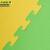 京洲实邦 十字纹黄绿1米*1米*2.5cm厚 泡沫拼接地垫健身房爬行垫JZSB-9068