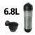 碳纤维气瓶保护套3L高压气罐防撞9L皮碗橡胶潜水6.8L气瓶套保护壳 6.8L