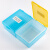 稳斯坦 WLL0084 塑料温度体温计消毒盒 浸泡干燥一体式收纳盒 黄盖+蓝盖配蓝底