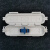 室外皮线保护盒光纤对接头保护盒防水sc法兰耦合器熔接保护管 白色盒+UPC/SC法兰