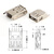 绎威格USB2.0AF180度母座直插无边充电器接口13-YWG-USBJ6（100个）