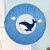百菲 电风扇罩防尘罩子家用全包田园布艺电暖炉套卡通圆形落地式电扇罩 小鲸鱼