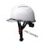 国标大帽檐高级安全帽工程领导工地头盔ABS加厚印字内衬舒适 白帽