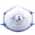 3M 8577CN防尘口罩头戴式P95级活性炭防油烟有机异味带呼吸阀罩杯式防护口罩