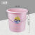 水桶塑料桶加厚手提学生储水洗澡洗衣装水桶厕所大号 中号粉色26L高强力桶