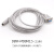 陆杰PLC工控板USB转232公头串口通讯线触摸屏数据线工业级圆口DVP USBAM-USBAM0.5 双USB 0.5米