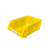 加厚组合式螺丝零件盒物料分类盒元件收纳盒斜口式塑料盒五金盒子 3号黄盒23*15*12