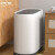 中环力安 轻奢客厅厨房夹缝圾垃圾桶带盖小窄筒 15L双桶灰