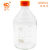 螺口试剂瓶透明棕色1002F2502F5002F1000ml橙盖高硼硅试剂瓶丝口 橙盖高硼硅1000ML