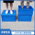 加厚塑料折叠箱塑胶周转箱可折叠箱子收纳框车载整理箱带盖物流箱 3005号外径541*366*375mm 蓝盖