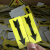 云启格定制机械设备安全警示标贴标示贴纸标签不干胶方向箭头旋转方向标识 3.2X10厘米黄色右转一份30张 2.5x6.5cm
