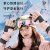 JINGPEI 手套女秋冬防寒骑行手套摩托车男士触屏棉保暖手套冬天滑雪手套冬季男 圆标滑雪手套 樱花粉（女款）