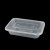冰禹 BY-7521 一次性餐盒打包盒 外卖快餐饭盒 塑料餐盒食品盒 透明 500吸塑碗*300个带盖