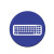 美奥帮 物品定位贴 桌面物品5S定置标签 办公规范标签 10cm 5个装 键盘