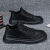 工作款男鞋2023厨房防水防滑板鞋夏季休闲皮鞋纯运动标准  39 男 黑色升级款