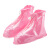 工厂店景区户外徒步PVC男女 带防水层 防雨鞋套 粉红M