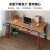 蔓斯菲尔（MSFE） 书桌书柜组合电脑桌台式写字桌家用办公桌子实木腿书桌椅组合 【升级款+单桌】120cm胡桃色