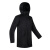 探路者套羽绒冲锋衣三合一男女外套户外服装冬季防风保暖TAWH91745 男款-黑色条纹 S