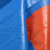 沸耐笙 FNS-147233 160克蓝桔加厚耐磨防水布PE塑料篷布 5*7 1张