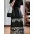 KULLA新中式女装复古国风明制改良汉服黑色马面裙套装2023年新款夏季 黑色上衣 S
