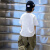 布兰奥（BULANAO）男童短袖T恤2023夏季新款中大童帅气炸街儿童装半袖韩版上衣 白色 90 建议身高90CM以下