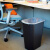 垃圾桶商用厨房卫生间厕所塑料办公室废纸篓定制 小型垃圾桶 灰色12.9L FG295500