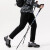 探路者（TOREAD）登山杖新款可伸缩铝合金户外手杖钨钢杖尖直握柄雪仗 炫动蓝(碳纤维) 65-135cm(单根)