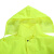 厚创 成人长款雨衣雨披连体风衣保安巡逻站岗防漏防水反光安全雨衣荧光色雨衣 荧光绿 XL