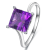 廷亮3克拉紫水晶戒指 18K金水晶戒指 彩色宝石送爱人 定制手寸