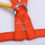 户外绳子高空安全绳耐磨保险带安全绳电工腰带轻便施工安全绳攀岩 红双背3米