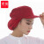 谋福（CNMF）219 食品厂车间劳保防尘帽食品帽子卫生透气网帽（酒红色头顶布）