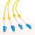 利合光电（LHG）光纤跳线LC-LC单模万兆双芯光纤线缆两端双头跳纤2.0尾纤LSZH外披 10米