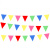 超泽（Over Target）小三角旗 装饰三角彩旗 彩色 6米x5条/包 10包