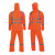 安大叔D763/C890 高警示雨衣雨裤 分体式反光工作服带帽 3M反光材料 透气PU面料 荧光橙 XL