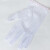 博尔雅 四指条纹手套双面条纹手套BEY-3009导电丝手套 白色 1200双/袋 L