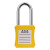 萨蒂扬 安全挂锁 绝缘安全工程挂锁ABS塑料钢制锁梁工业 塑料锁具 黄色 单位：个