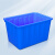 米奇特工 水箱大号加厚塑料水桶长方形周转储水箱  400L（蓝色）