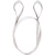 可定制吊装带起重小吊带薄型单层扁带加厚白色双吊耳扣双环尼龙绳 宽4CM*长1M*厚2.8MM
