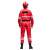品之德  PF-025救援服应急长袖防静电套装消防户外地震水上救援 上衣加裤子 红色 3XL